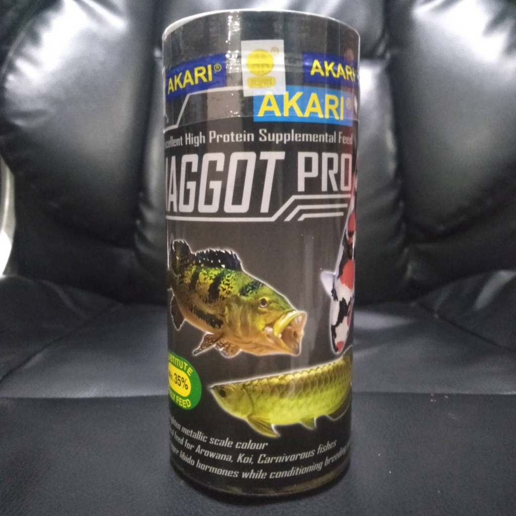 Jual AKARI KECIL AKARI MAGGOT PRO 40GR PAKAN IKAN ARWANA LOUHAN