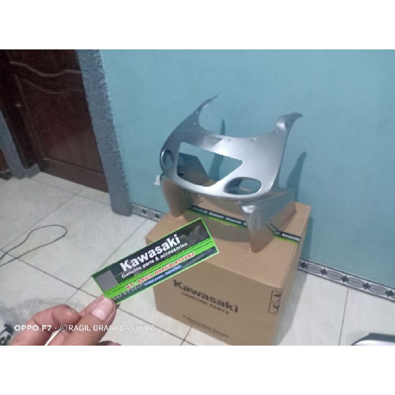 Jual Fairing Atas Ninja Rr Old Zx Silver Original Kawasaki Shopee