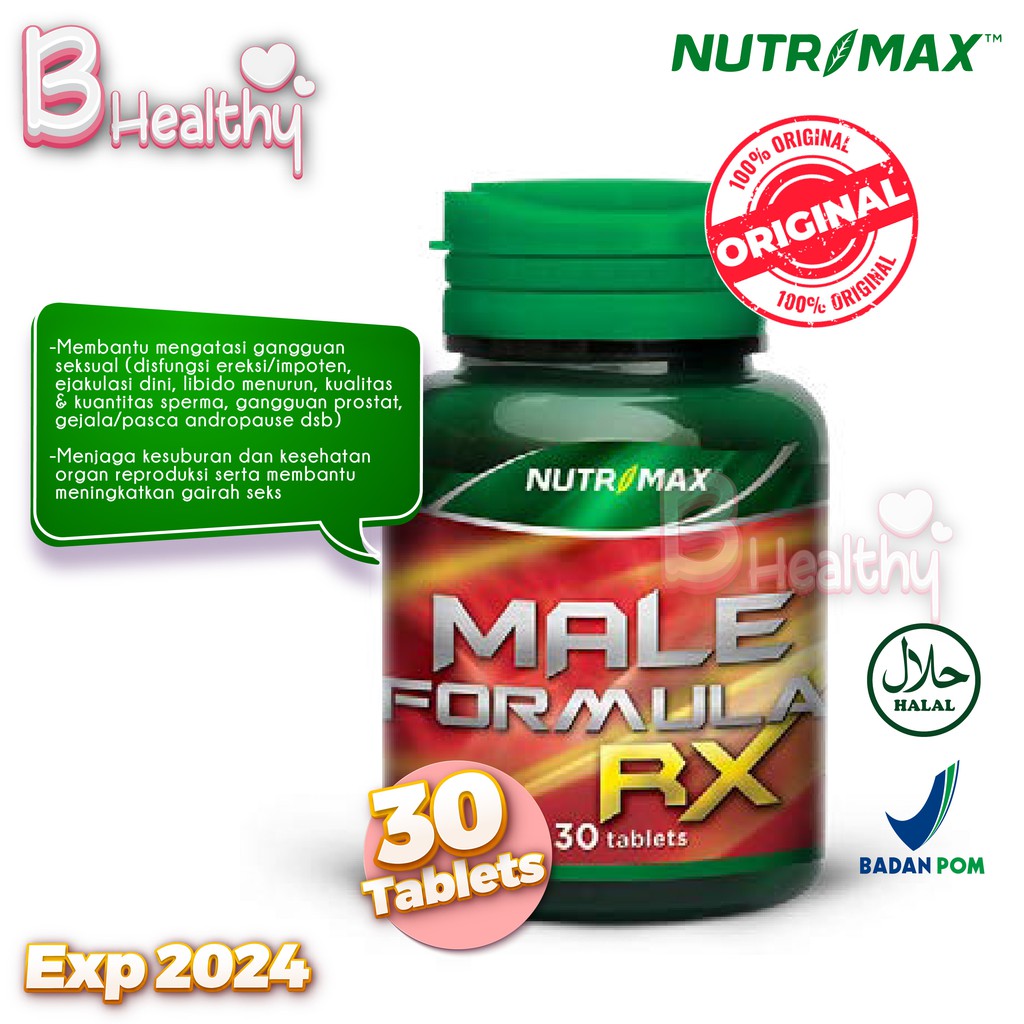 Jual Nutrimax Male Formula Rx Untuk Meningkatkan Vitalitas Seksual Pada