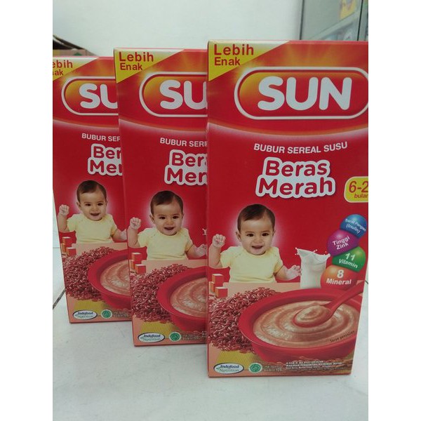 Jual SUN BUBUR SEREAL BERAS MERAH 120GR Shopee Indonesia