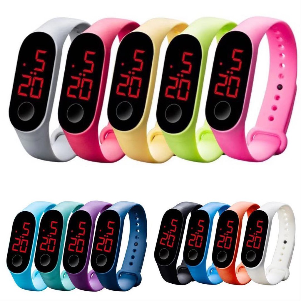 Jual Cod Jam Tangan Led Sport Watch Wanita Digital Pria Wanita Jam