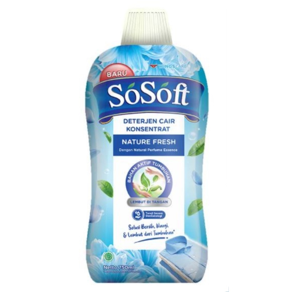 Jual So Soft Detergent Liquid Nature Fresh Botol Ml Shopee Indonesia