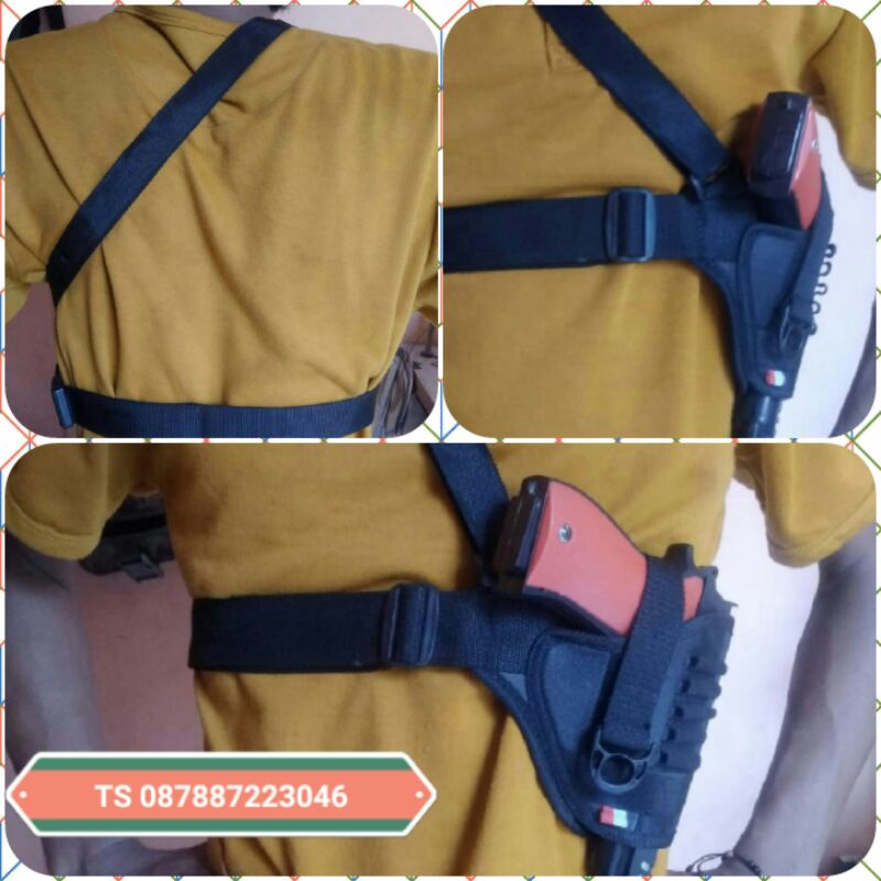 Jual Holster Kanvas Sarung Pistol Glock Bareta Revlver Makarov