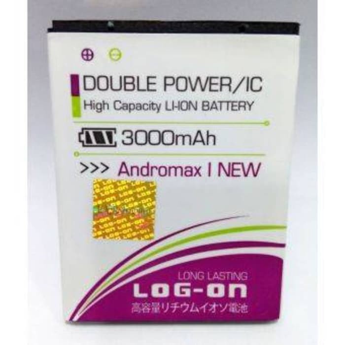 Jual Battery Batre Baterai Double Power Ic Log On Andromax I New