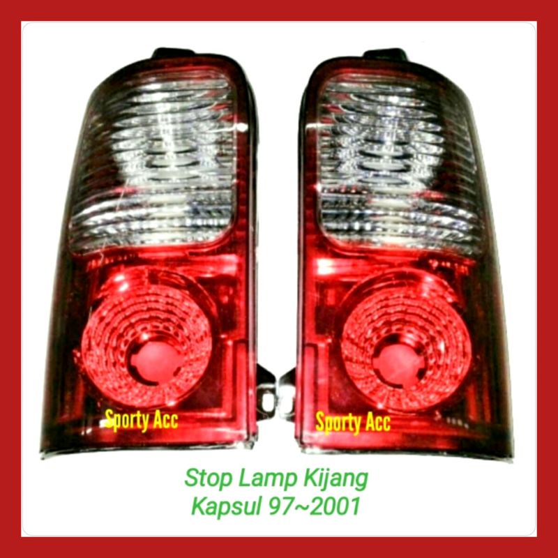 Jual Lampu Stop Kijang New Mica Kristal Putih Merah