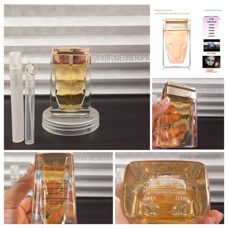 Jual Parfum Pria Wanita Cartier Ori Sample Decant Tester Vial Parfume