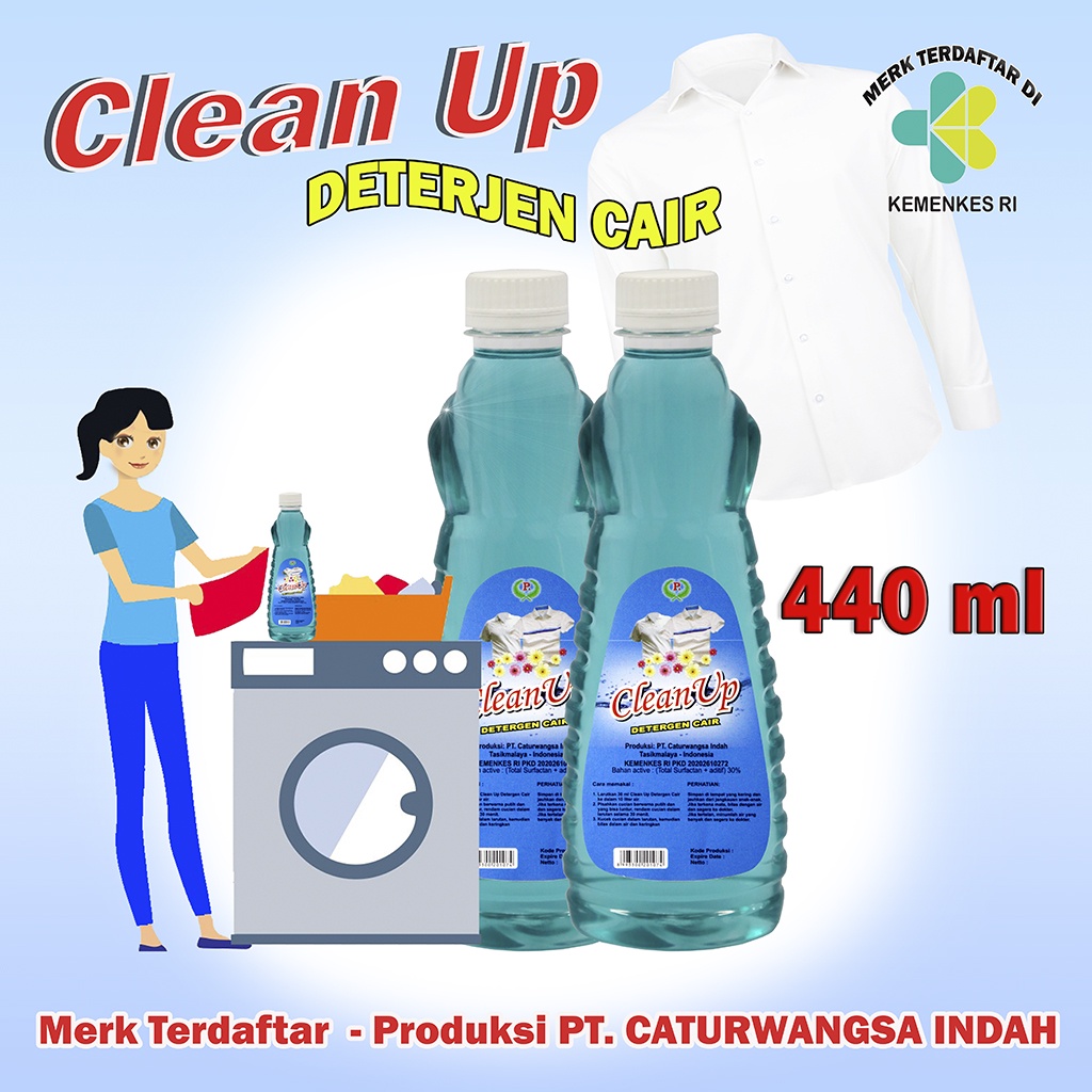 Jual Clean Up Deterjen Cair Kemasan Botol Cantik Ml Shopee Indonesia