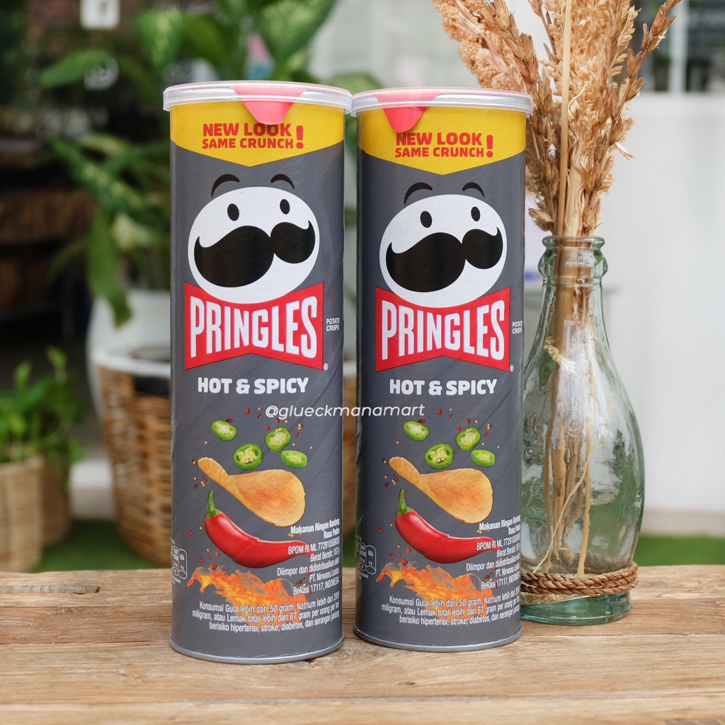 Jual Pringles Hot And Spicy 107gr Potato Chips Chips Kentang