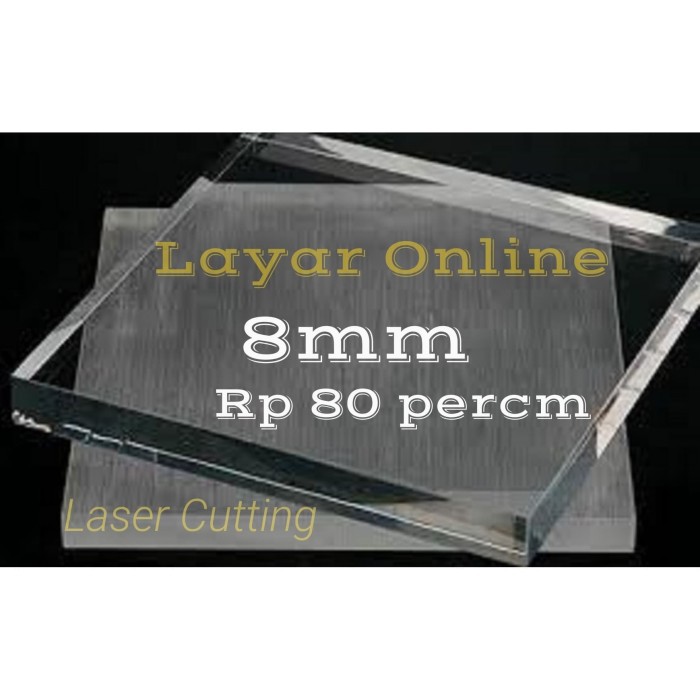 Jual Acrylic Bening 8mm 10x25cm Akrilik Lembaran Import Shopee Indonesia