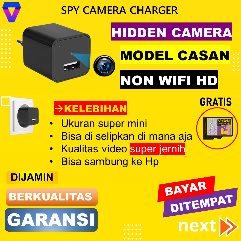 Jual Kamera Mini Tersembunyi Tanpa Kabel Camera Pengintai Mini Hd