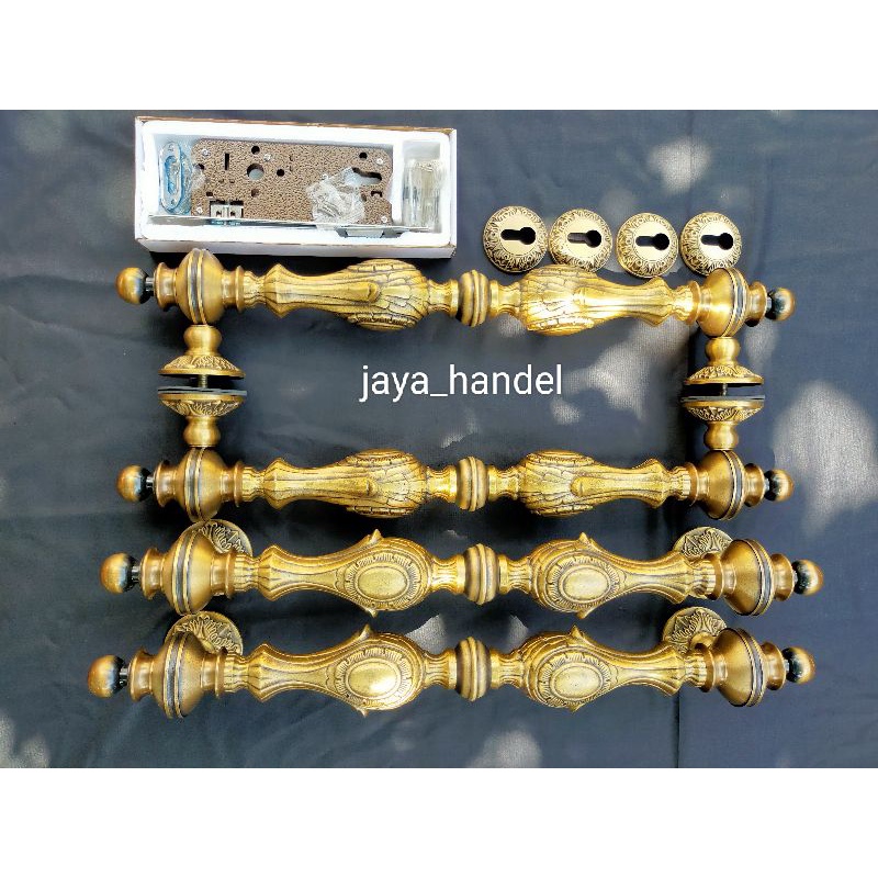 Jual Paket Handle Pintu Rumah Motif Marcopolo Uk Cm Gagang Pintu