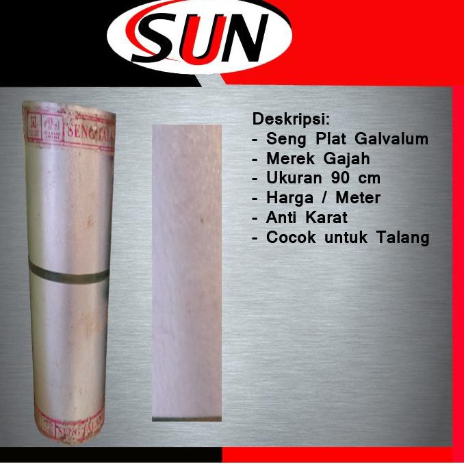 Jual READY Seng Plat Galvalum Anti Karat 90 Cm Talang Atap Gerobak