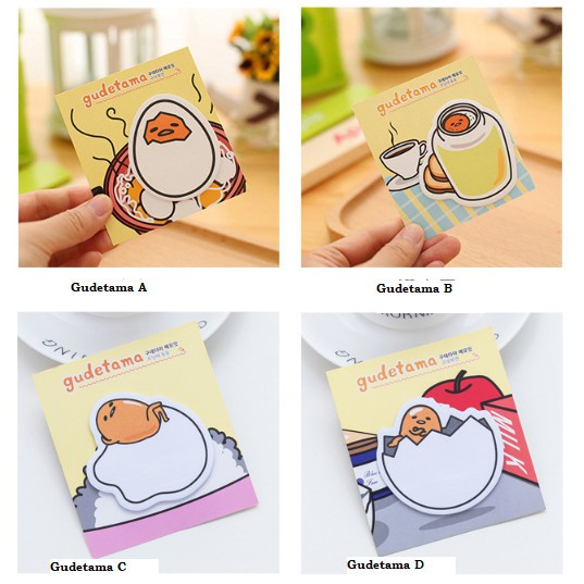 Jual Jual Sticky Notes Bentuk Gudetama Isi 20 Lembar Gudetama A