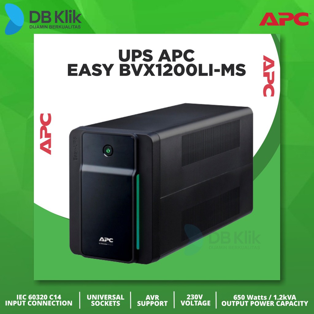 Jual UPS APC Easy BVX1200LI MS 1200VA 650W BVX1200LI MS Universal