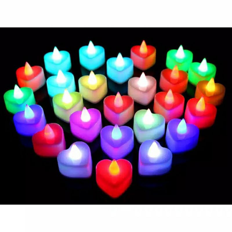 Jual Lilin LED Lilin Mini LED Bentuk Love Electric Candle Light