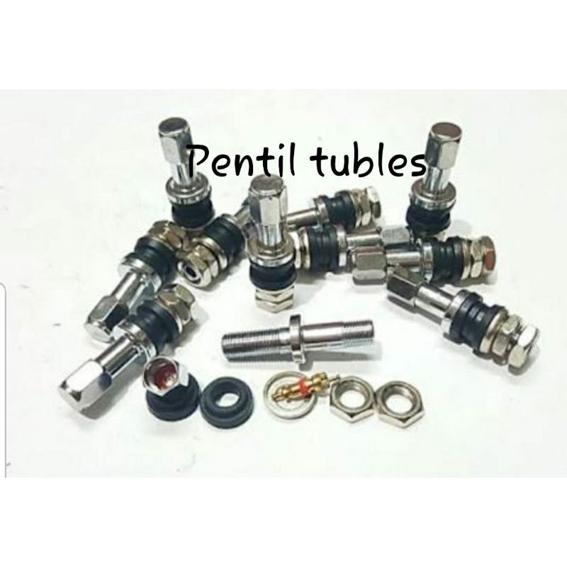 Jual PENTIL TUBELESS BESI PANJANG DRAT DALAM DAN DRAT LUAR UNIVERSAL