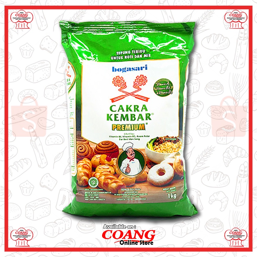 Jual Tepung Terigu Bogasari Kg Cakra Kembar Kunci Biru Segitiga