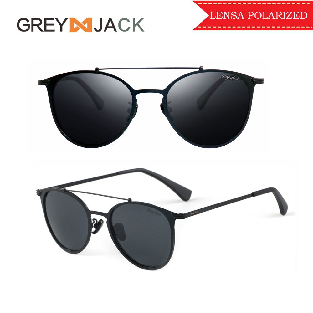 Jual Grey Jack Kacamata Hitam Fashion Sunglasses Polarized Anti Sinar