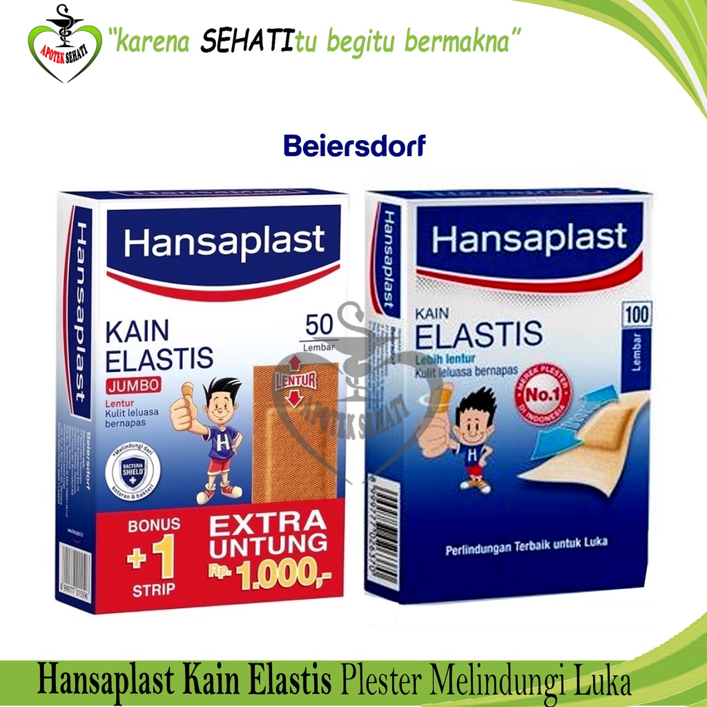 Jual Hansaplast Kain Elastis Plester Penutup Luka Per Box Shopee