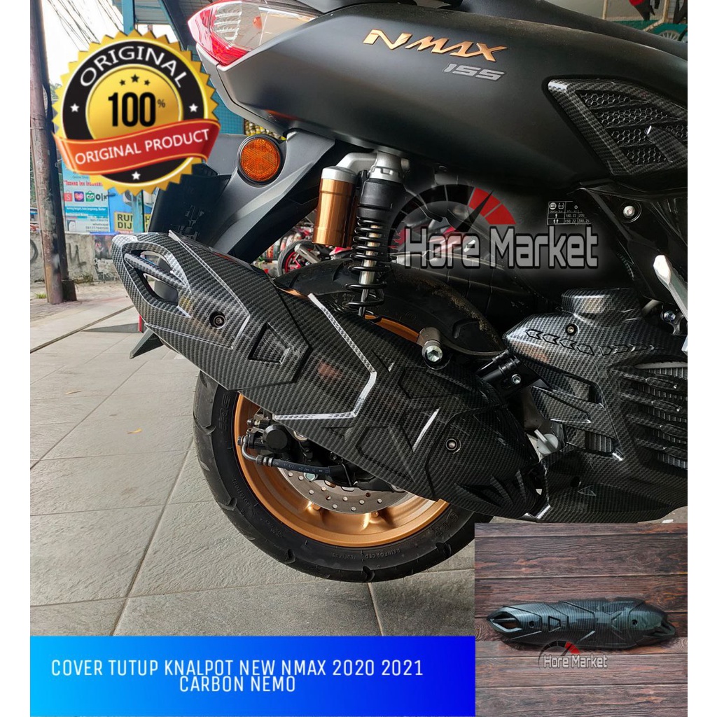 Jual Cover Tutup Knalpot New Nmax Carbon Nemo