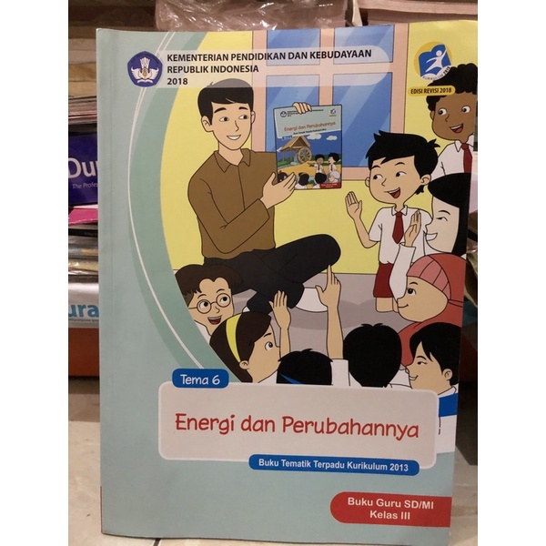 Jual BUKU GURU PEGANGAN GURU TEMATIK KELAS 3 TEMA 6 ENERGI DAN