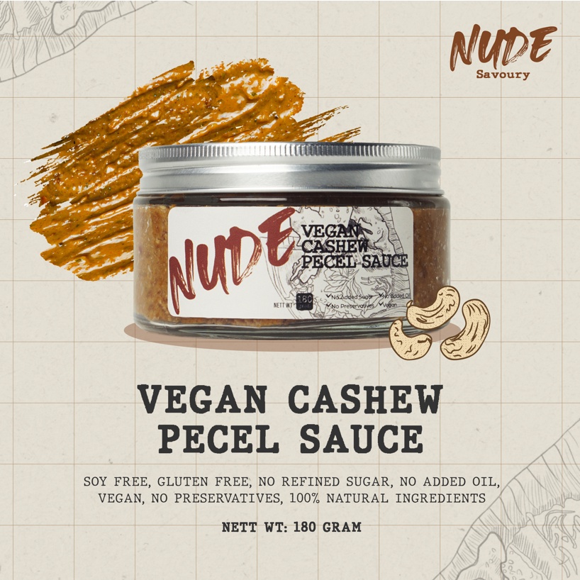 Jual Nude Vegan Cashew Pecel Sauce G Gluten Free Soy Free