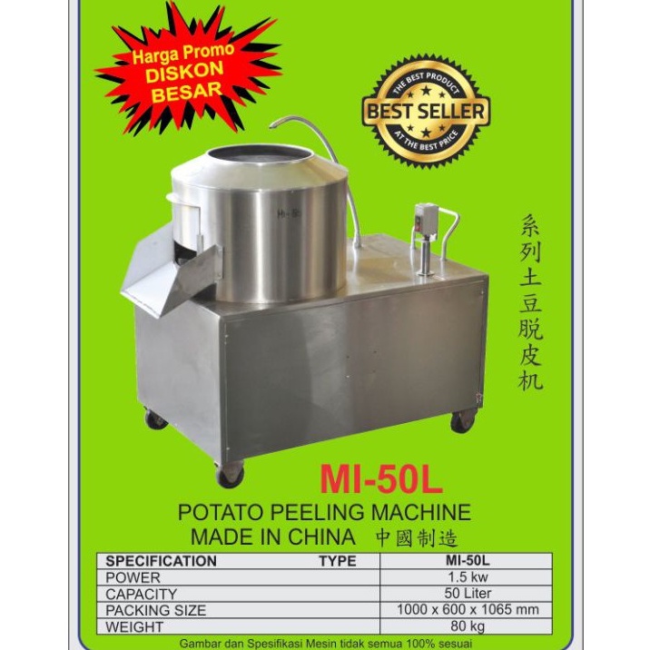 Jual Mesin Pengupas Kulit Kentang Alat Kupas Kentang Potato Peeling