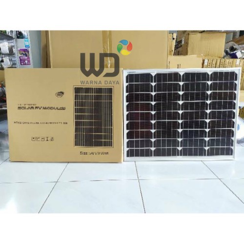 Jual PANEL SURYA SOLAR PANEL SOLAR CELL ST SOLAR 50WP MONO Shopee