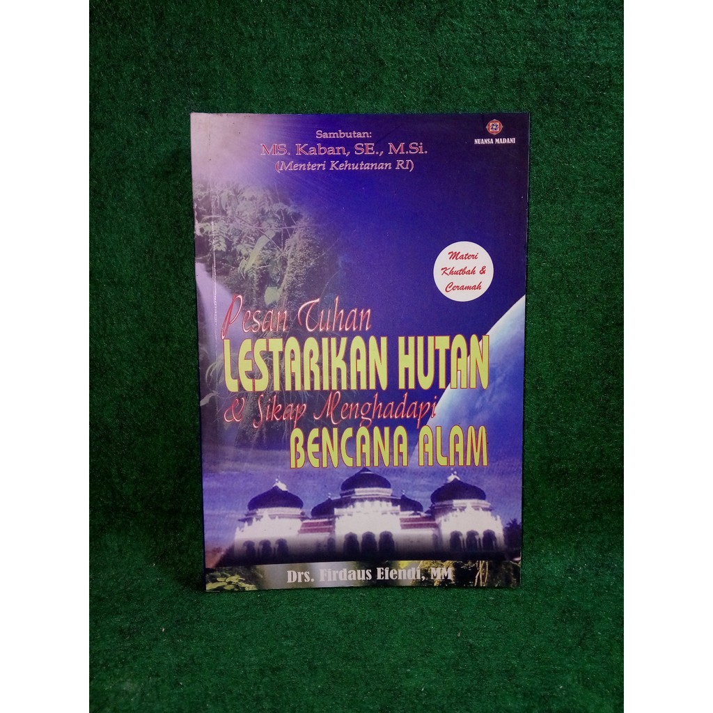 Jual Original Buku Pesan Tuhan Lestarikan Hutan Sikap Mengahadapi