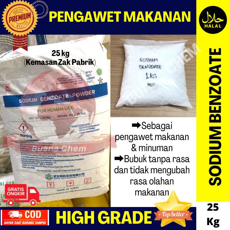 Jual Sodium Benzoate Food Grade Kg Sodium Benzoat Pengawet