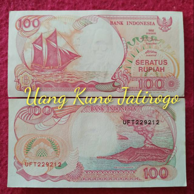 Jual Uang Kuno 100 Rupiah Perahu Pinisi Tahun 1992 Shopee Indonesia