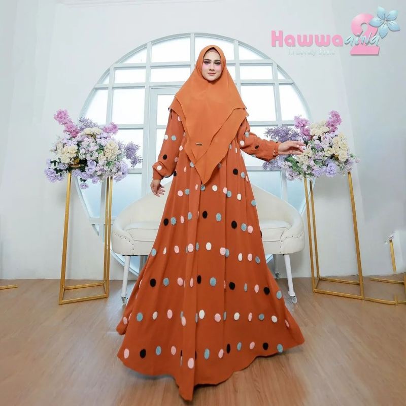 Jual PRMOMO ADELLA SET SYARI Original By Hawwaaiwa Shopee Indonesia