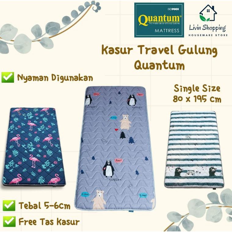 Jual Kasur Busa Lipat Kasur Gulung Lantai Quantum X X Cm