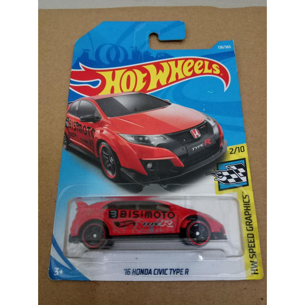 Jual Hot Wheels 16 Honda Civic Type R Red Tampo BISIMOTO HW Speed