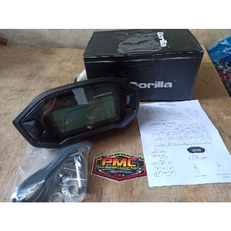 Jual SPEDO KOSO RX3N SPEDOMETER DIGITAL LED MONKEY SPIDO DIGITAL