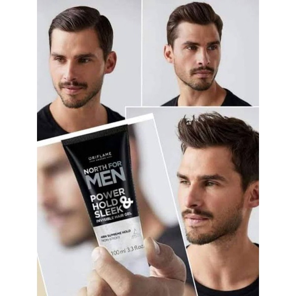 Jual North For Men Power Hold Sleek Invisible Hair Gel North For