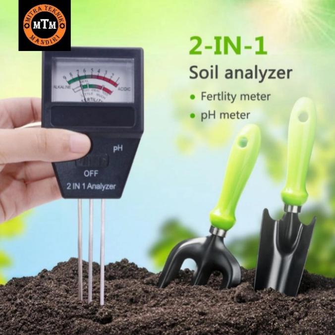 Jual Alat Ukur Ph Tanah 2 In 1 Soil Meter Ph Tester With 3 Probes