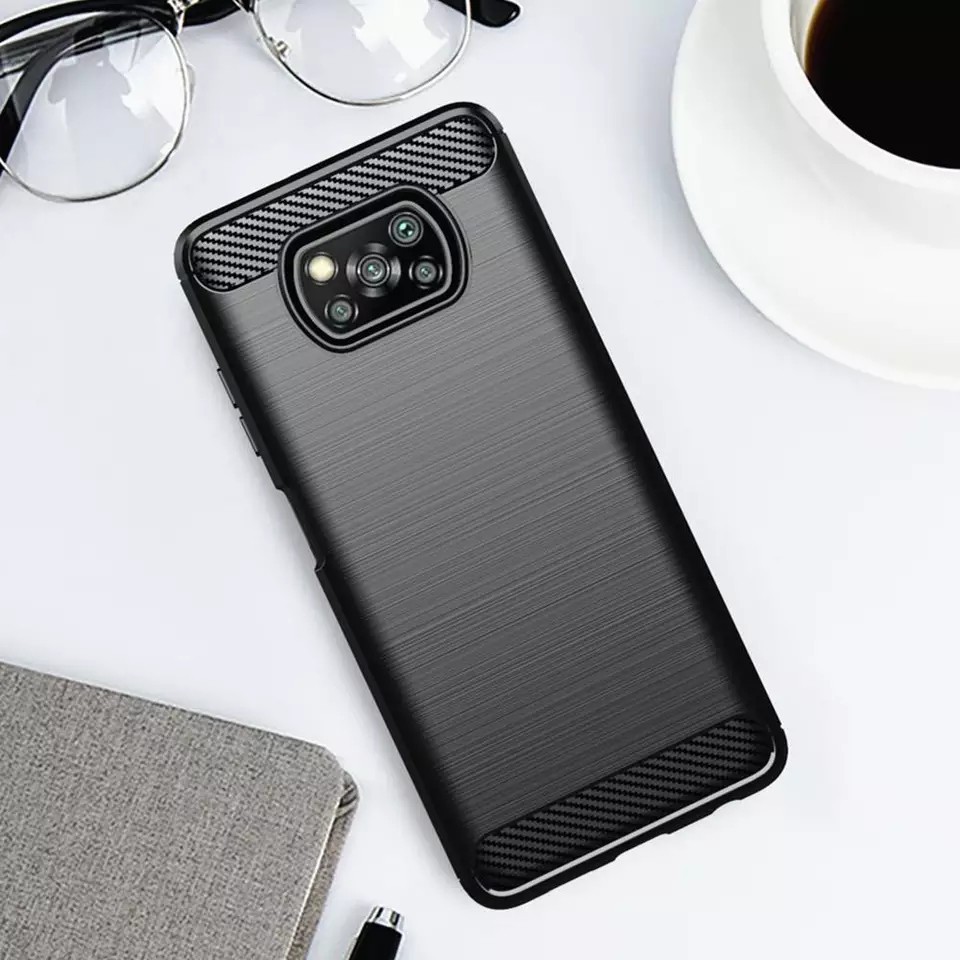 Jual Softcase Slim Fit Carbon Poco X3 X3 Pro X3 NFC Case Black