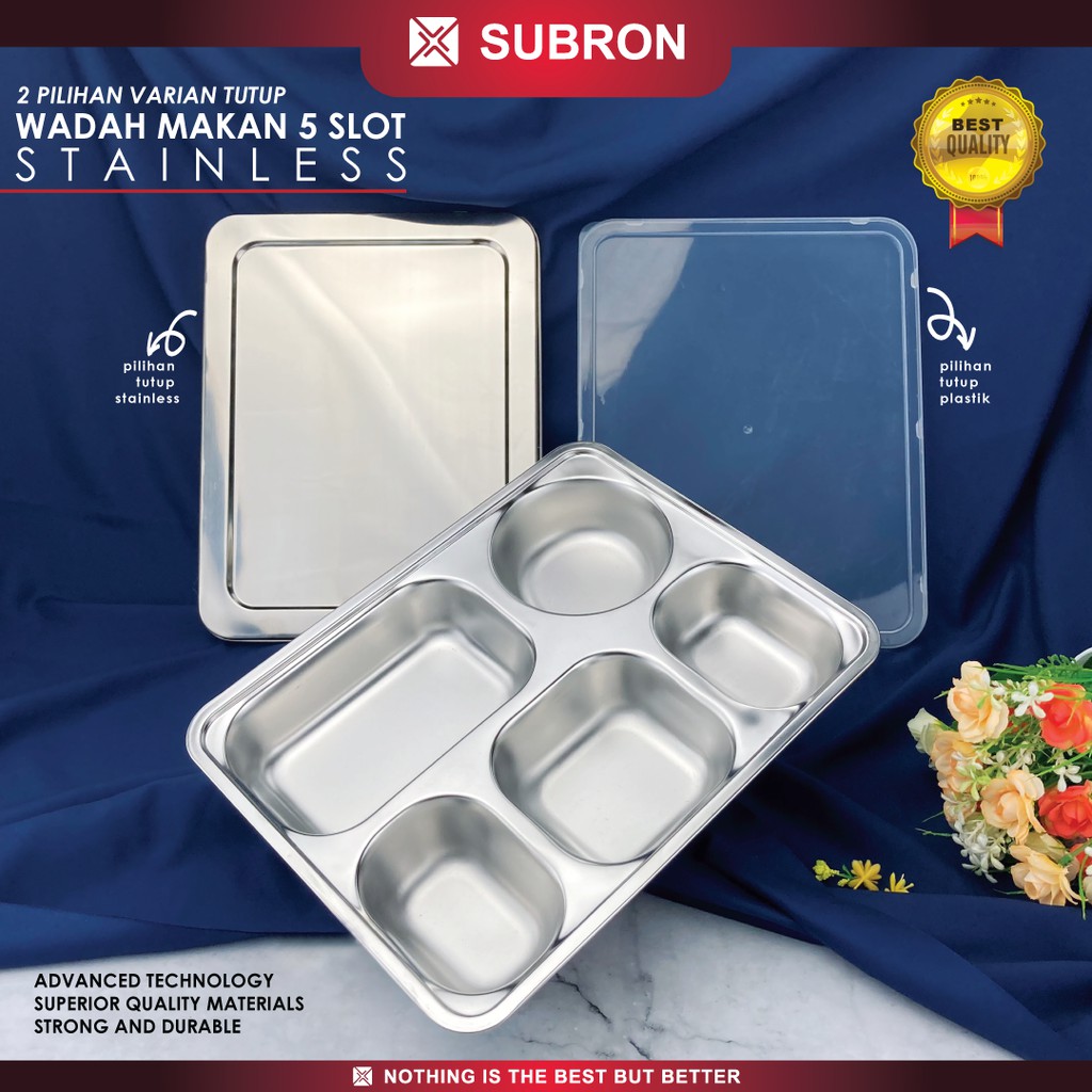 Jual Subron Food Tray Plato Tempat Wadah Catering Sayur Makanan Piring