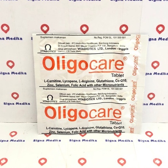 Jual Oligocare Strip Isi 6 Tablet Multivitamin Kesuburan Pria