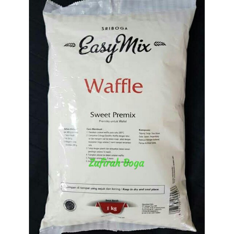 Jual Tepung Easy Mix Sriboga Waffle 1kg Shopee Indonesia