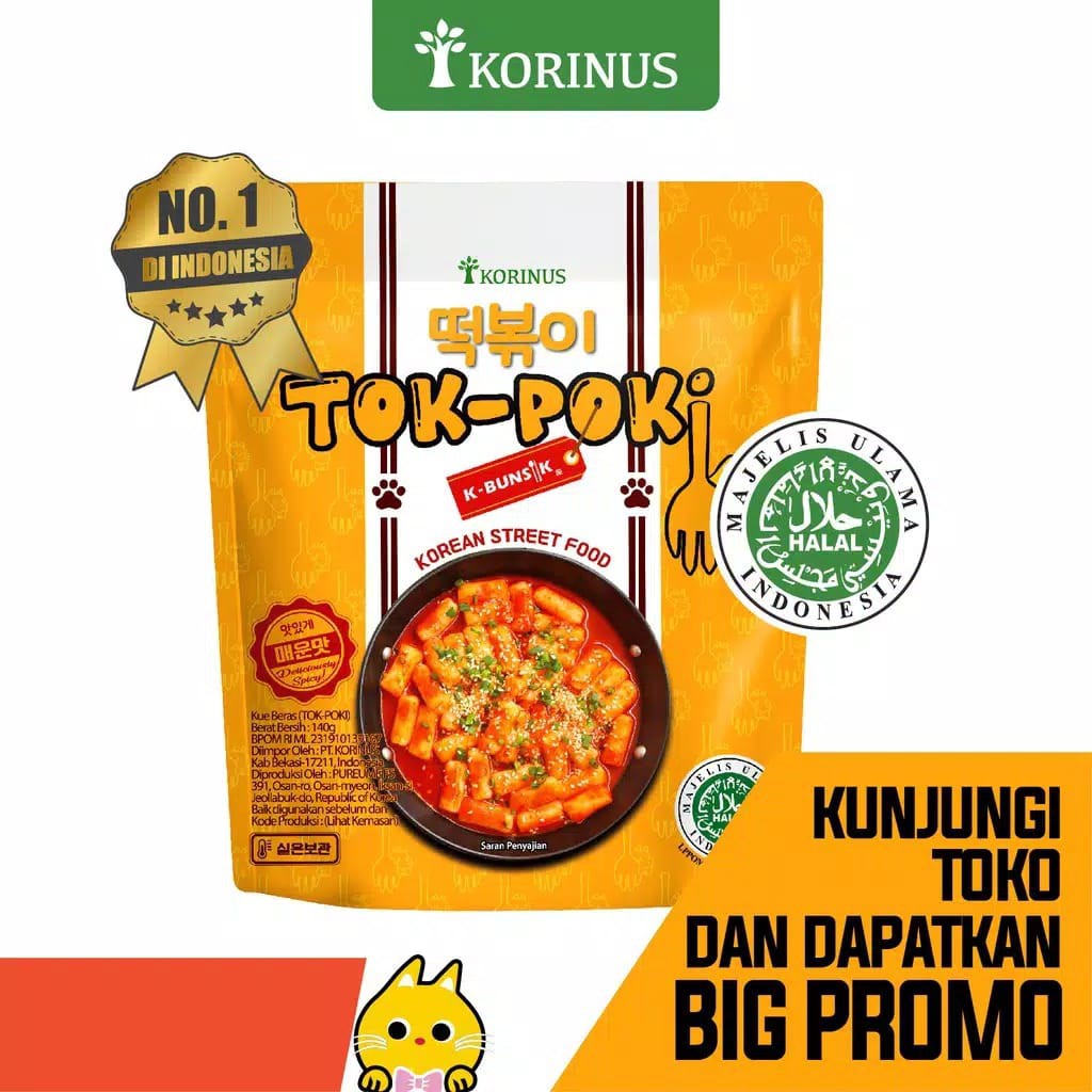 Jual Makanan Korea Tokpoki Tteokbokki Toppoki Tok Poki Pedas