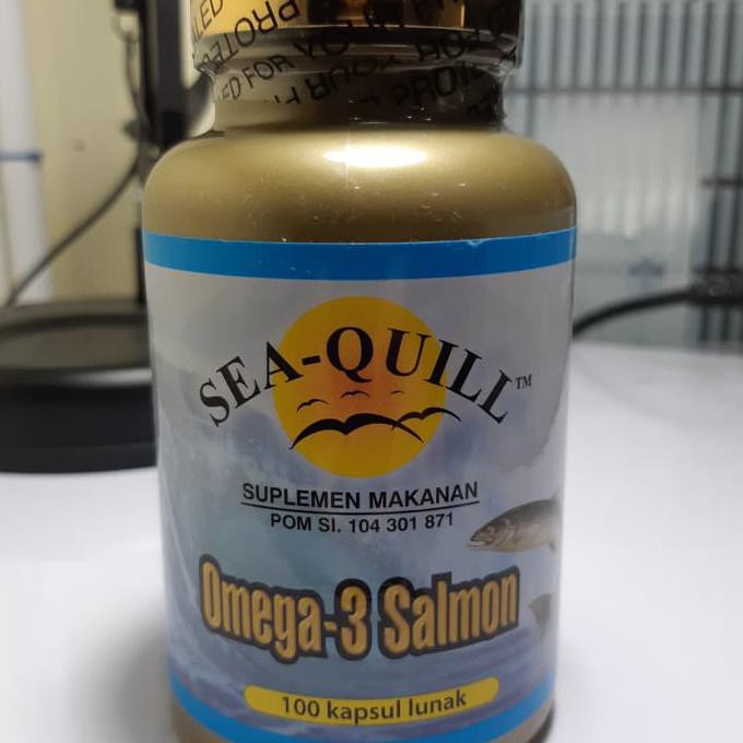 Jual Sea Quill Omega 3 Salmon Isi 100 EKONOMIS Shopee Indonesia