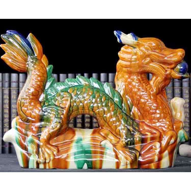 Jual Keramik Naga Ornamen Tang Sancai Dragon Home Geology Dekorasi