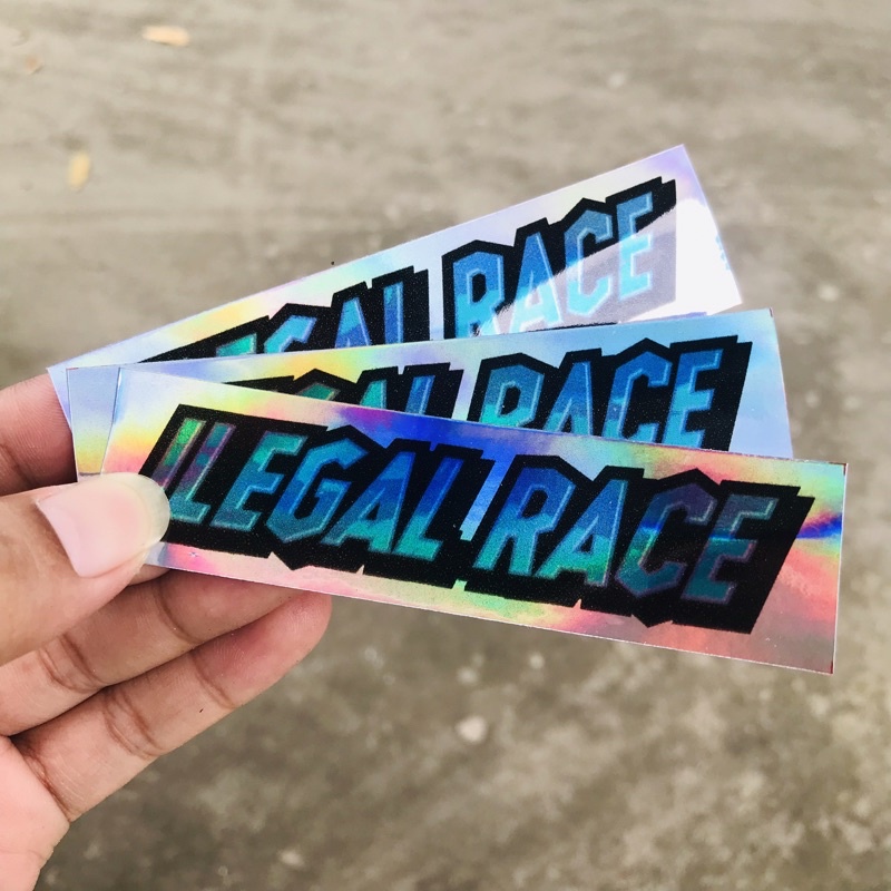 Jual Stiker Racing Herex Bijian Anti Air Hologram Ilegal Race