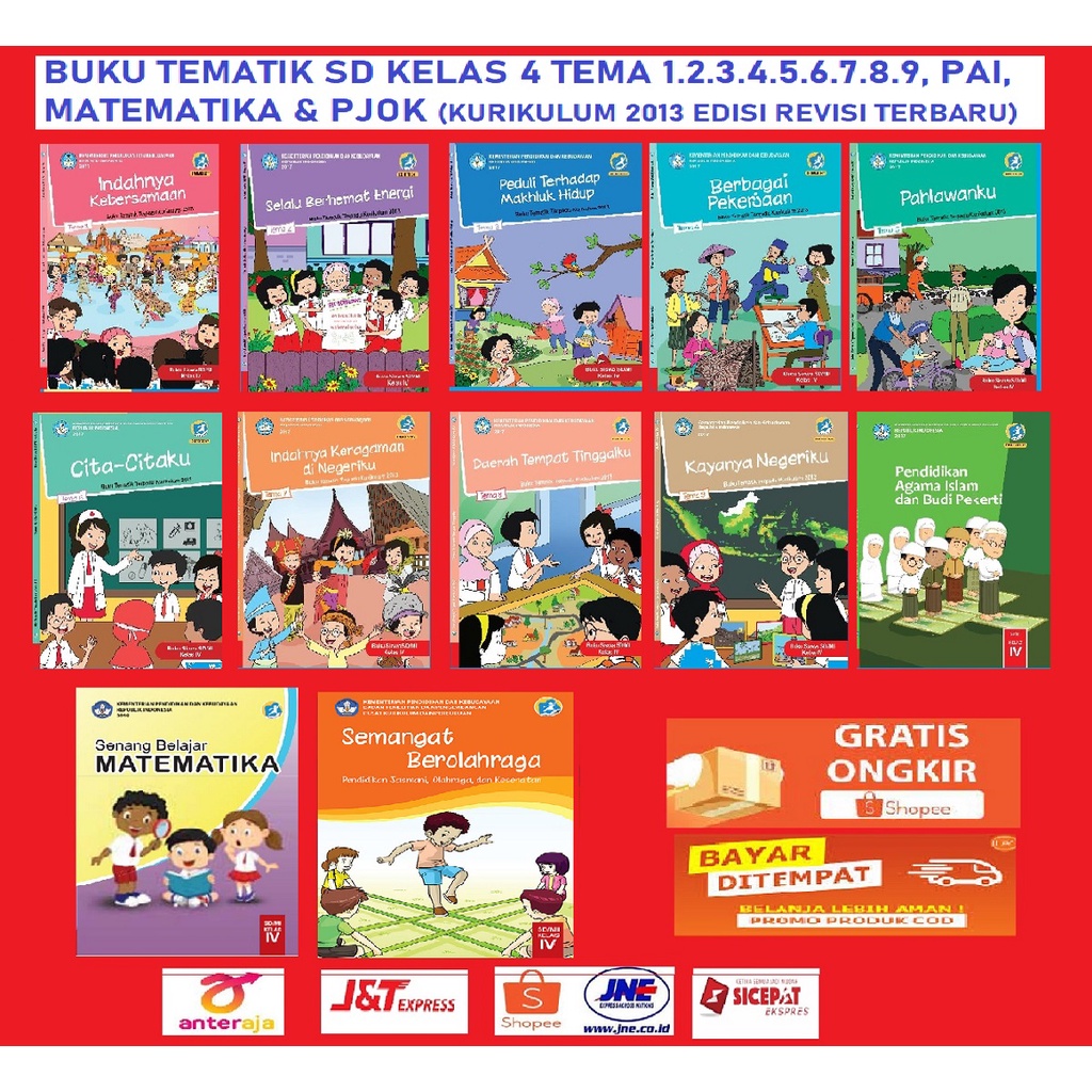 Jual Buku Siswa Tematik SD Kelas 4 Tema 1 2 3 4 5 6 7 8 9 Pend Agama