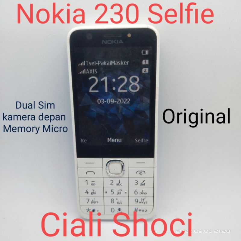 Jual Nokia 230 Selfie Dual Sim Mp3 Original Scond Normal Shopee Indonesia