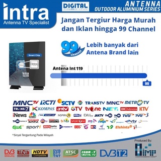 Jual Antena Tv Digital Indoor Outdoor Intra INT 119 Bisa 2 Tv Kabel