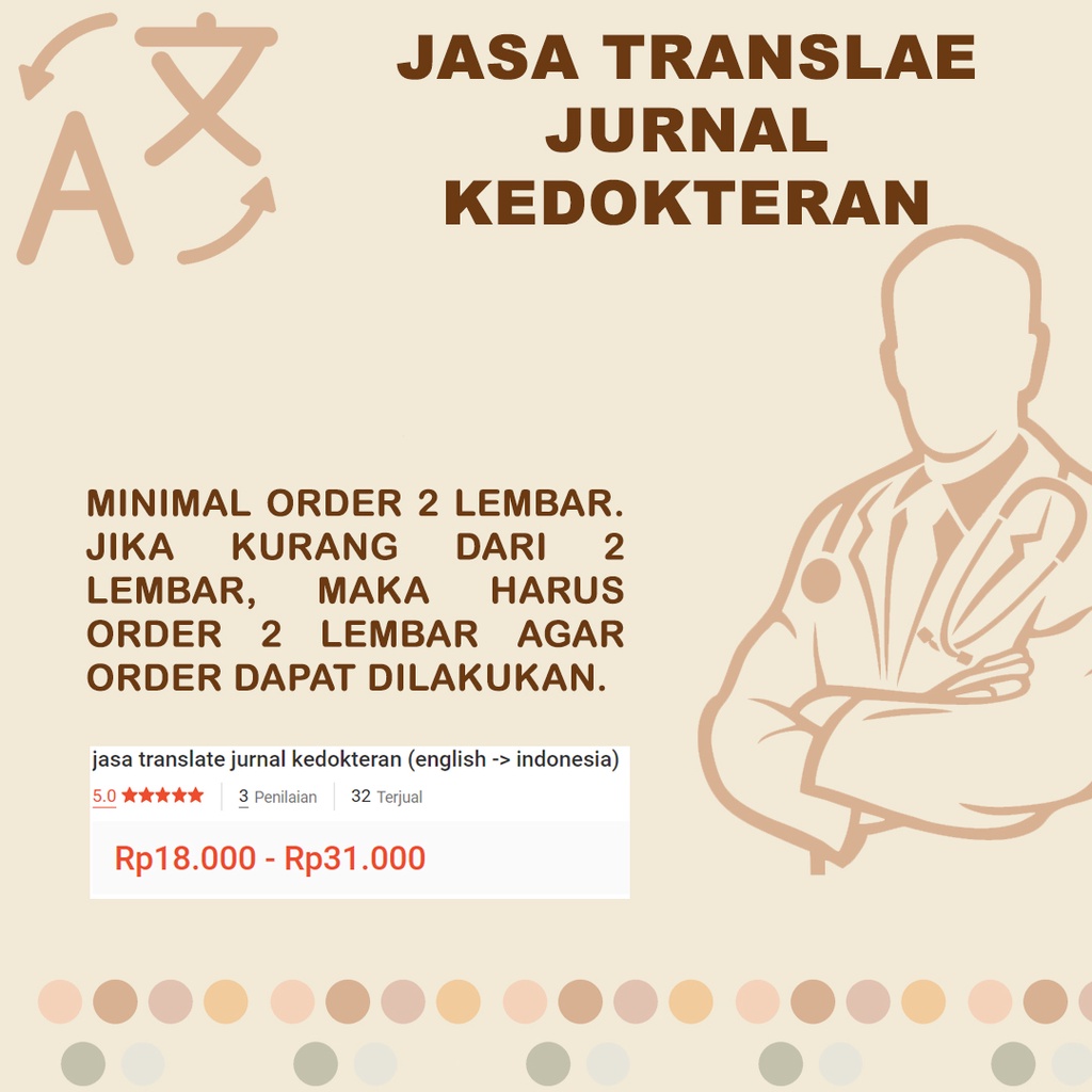 Jual Translate Jurnal Kedokteran English Indonesia Shopee Indonesia