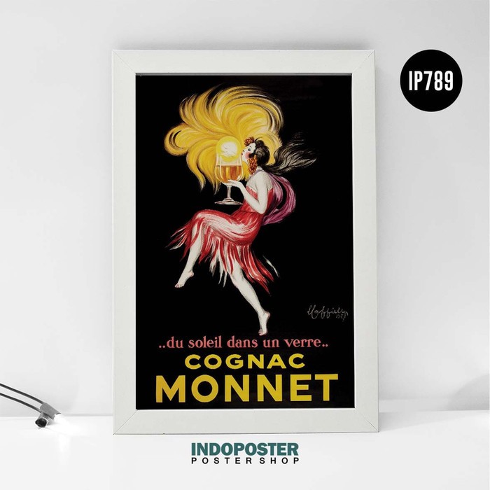 Jual Poster Hiasan Dinding Vintage Retro Ads Cognac Monnet Pipimoci A